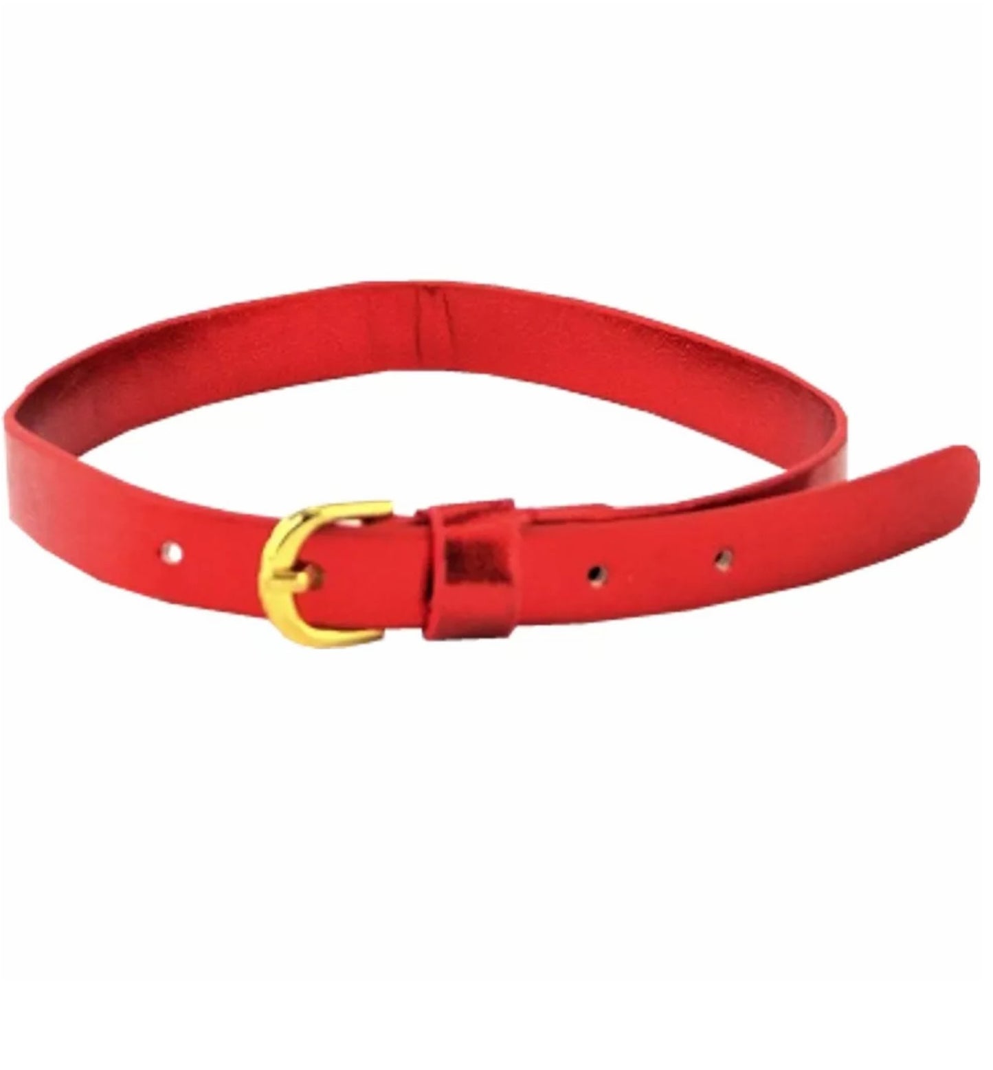 Red Metallic Belt