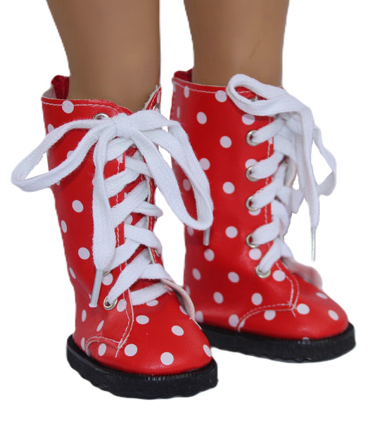 Red Polka Dot Boots