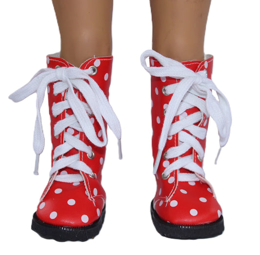 Red Polka Dot Boots