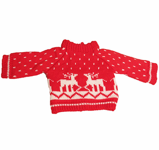 Red & White Reindeer Sweater