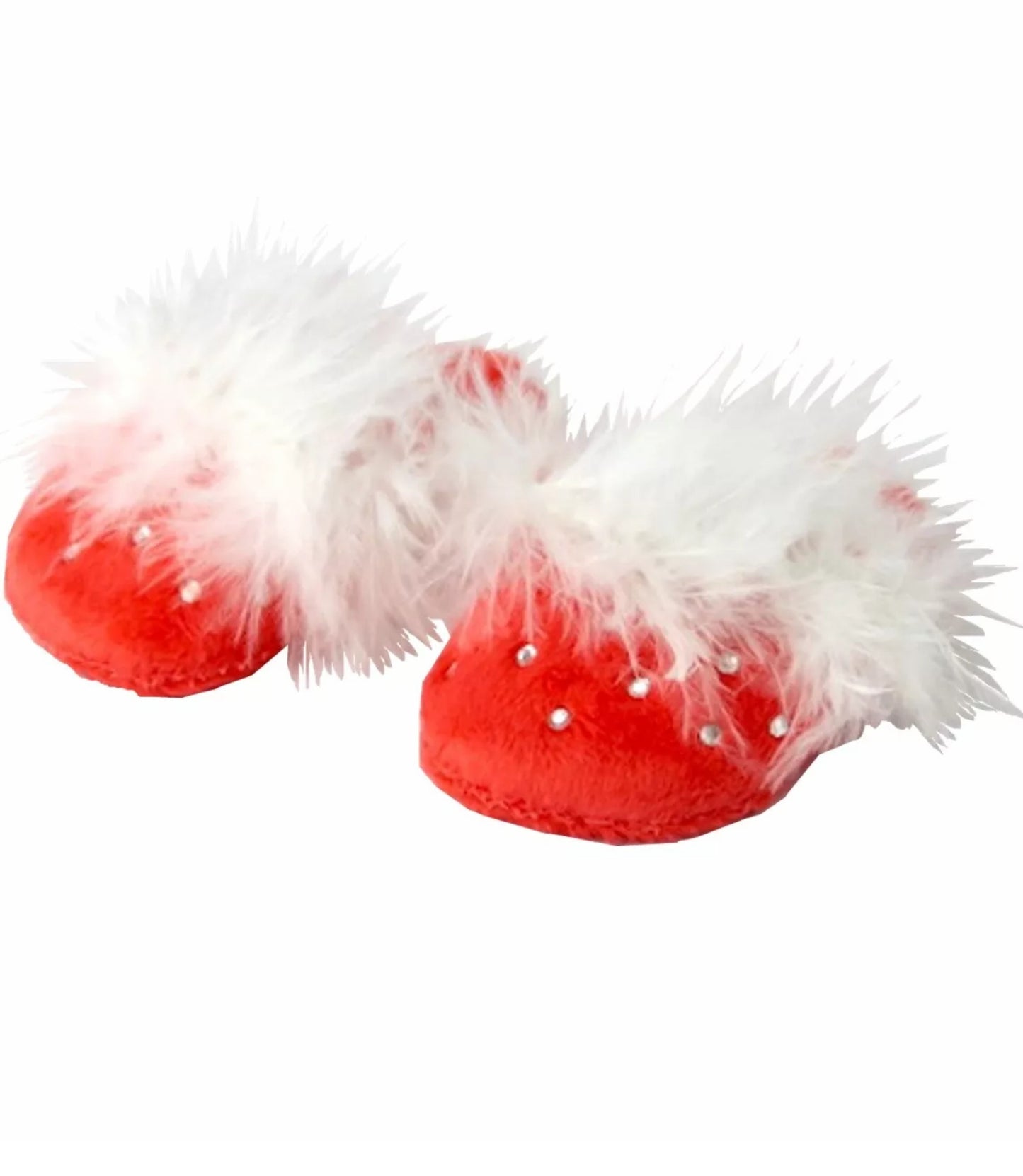 Red Rhinestone Slippers