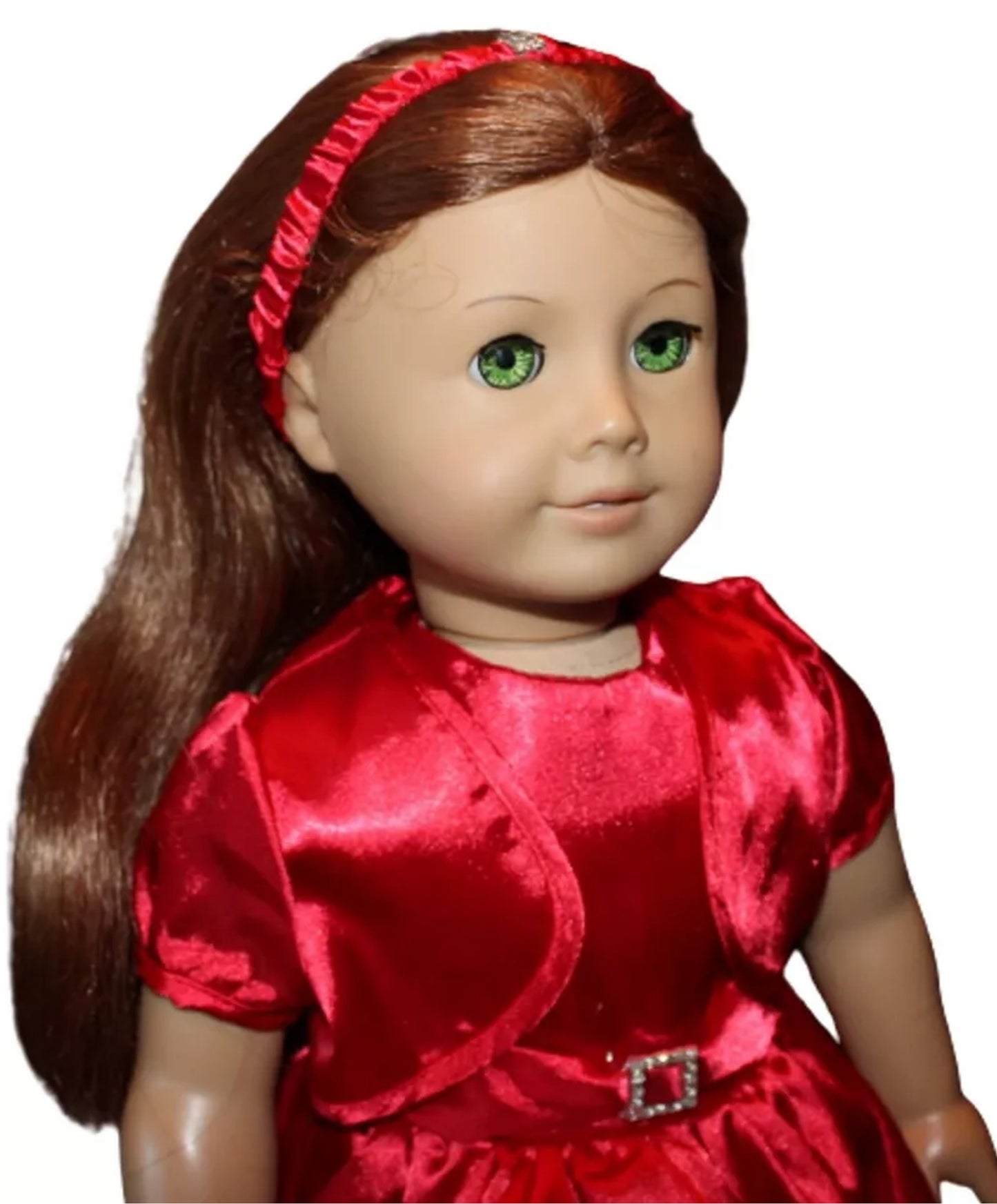 Red Satin Dress & Jacket