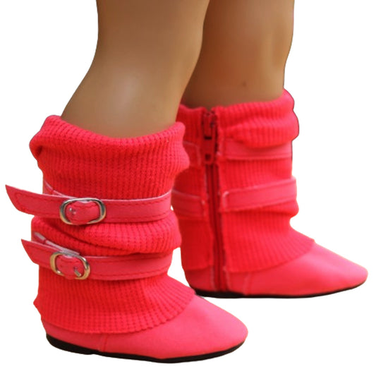 Red Slouchy Boots