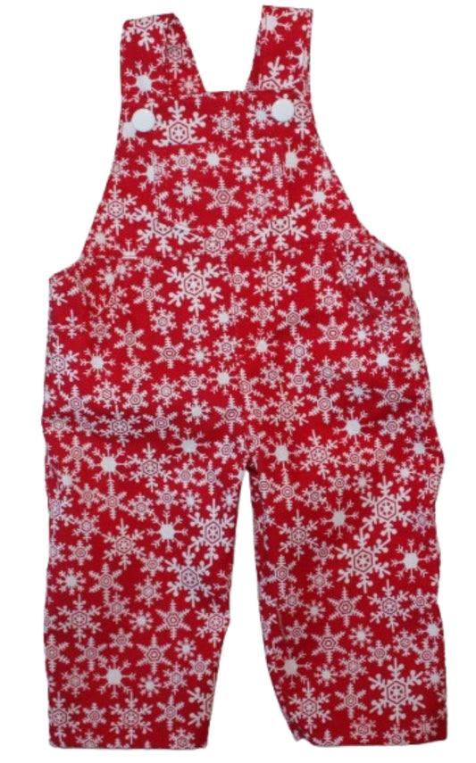 Red Snowflake Overalls
