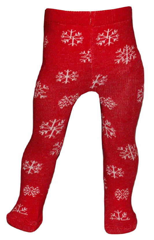 Red Snowflake Tights