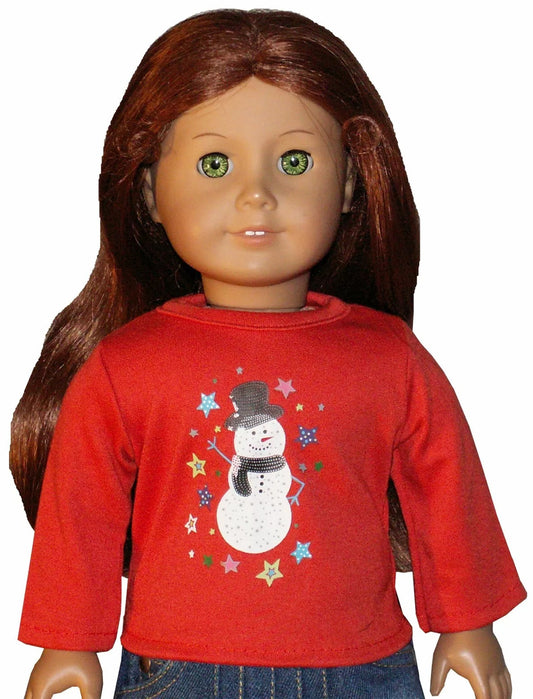 Red Snowman Tee