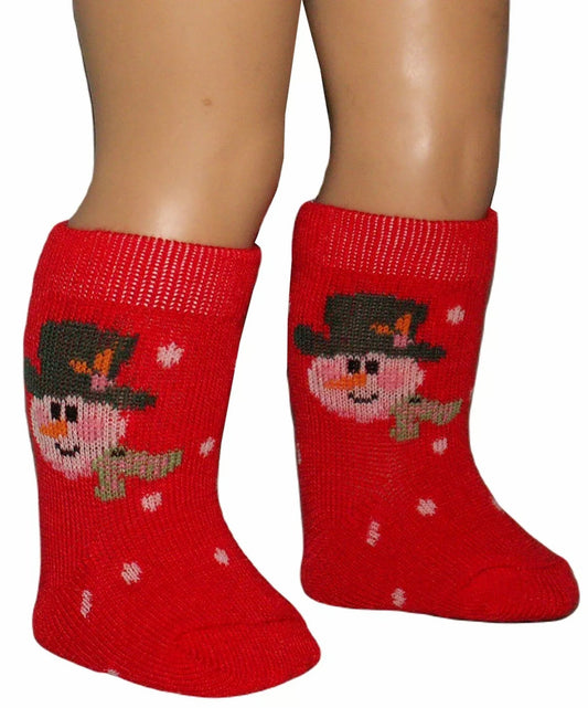 Red Snowman Knee-Highs