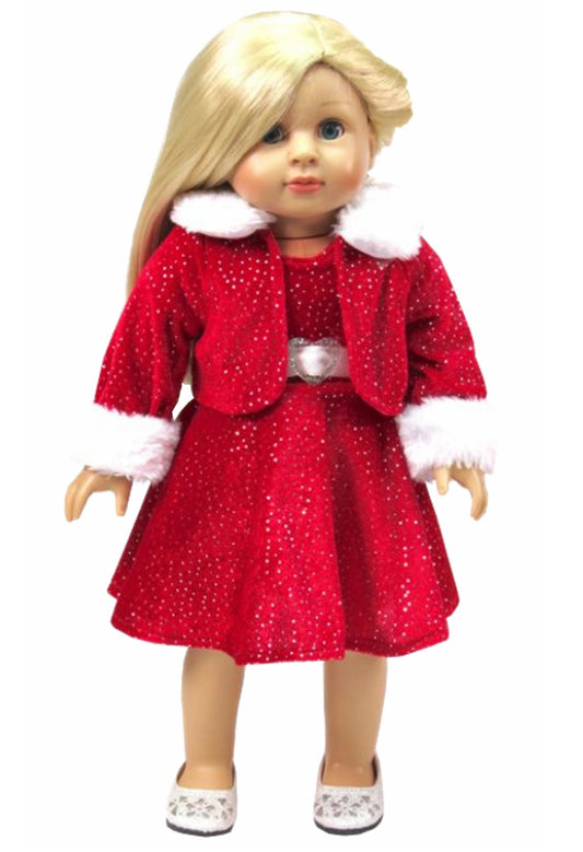 Red Sparkle Dress & Jacket