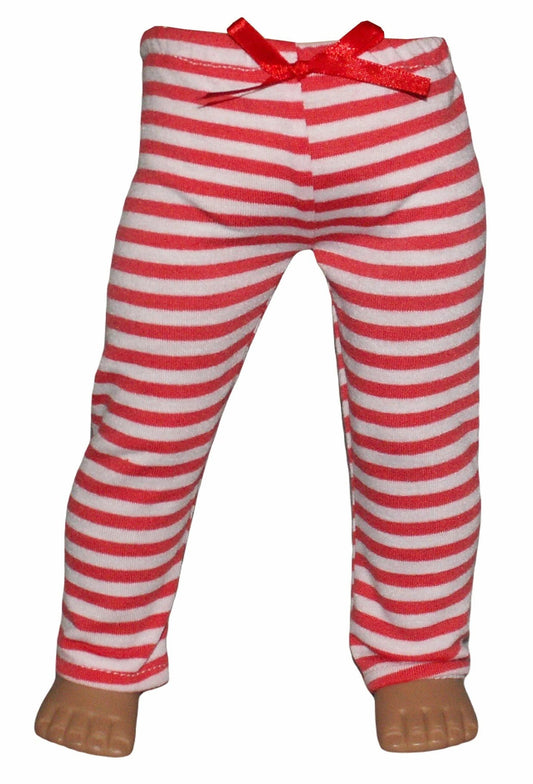 Red White Stripe Leggings