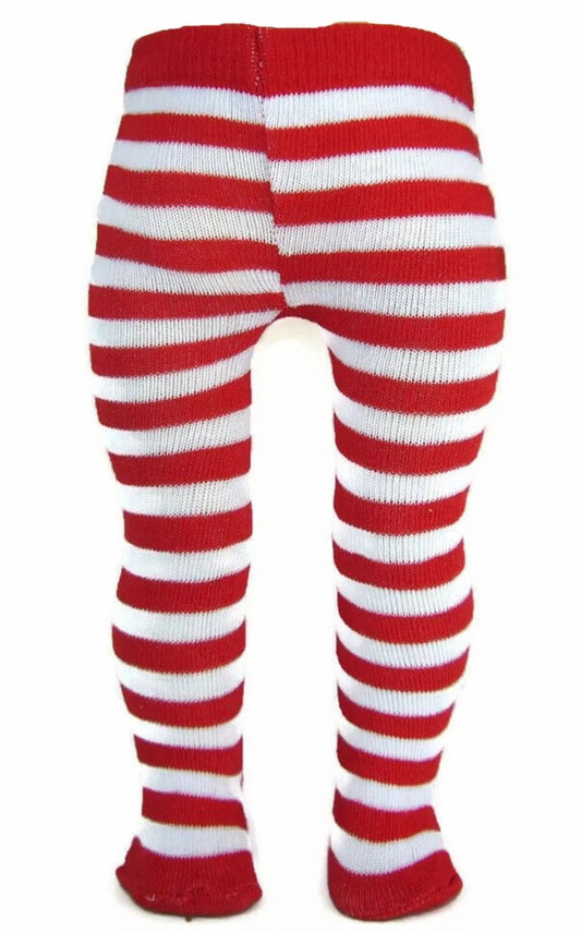 Red & White Stripe Tights