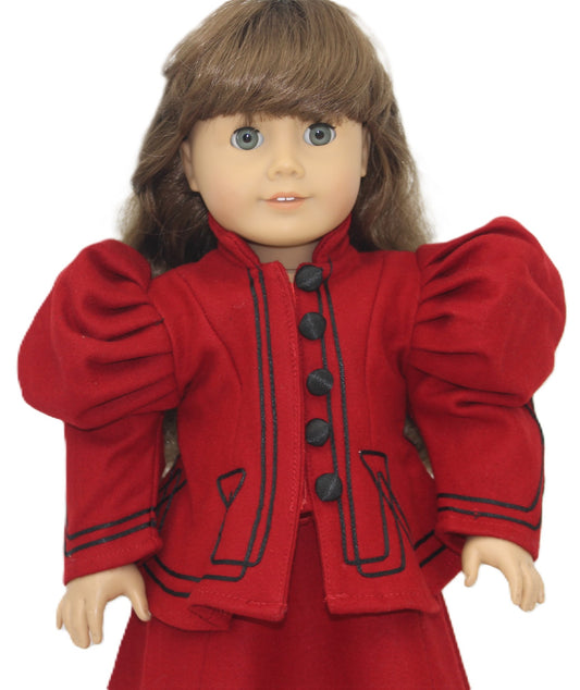 Victorian Dark Red Wool Suit
