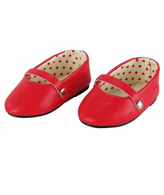 Red Ballet Flats