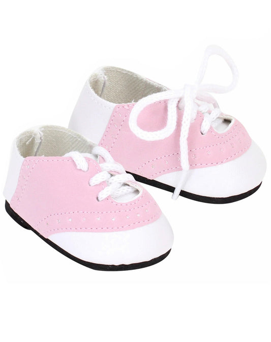 Pink & White Saddle Shoes
