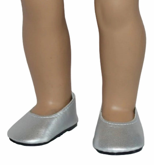 Silver Metallic Flats