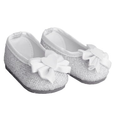 Silver Glitter Flats