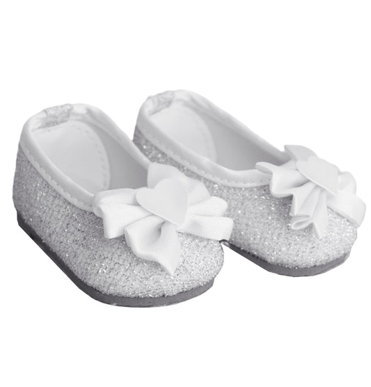 Silver Glitter Flats