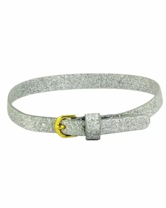 Silver Glitter Belt