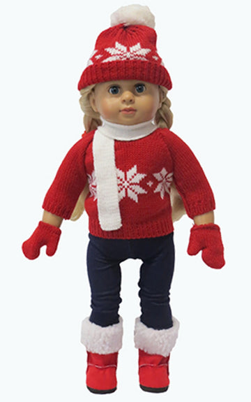 Red Snowflake Sweater Set