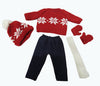 Red Snowflake Sweater Set