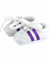 White Sport Sneakers w/ Stripes