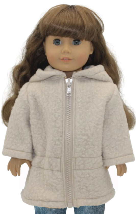 Tan Sherpa Anorak Jacket