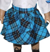 Blue Plaid Skirt Set