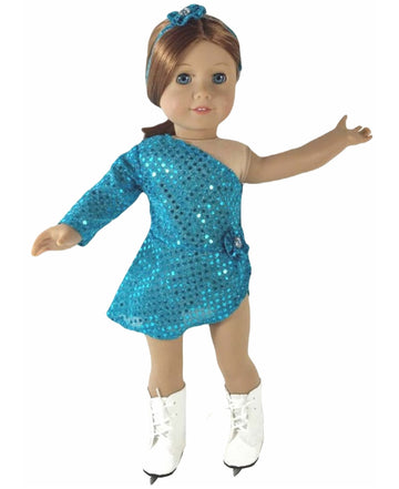 Teal Figure Skating Dress