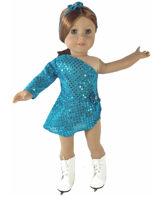 Teal Figure Skating Dress