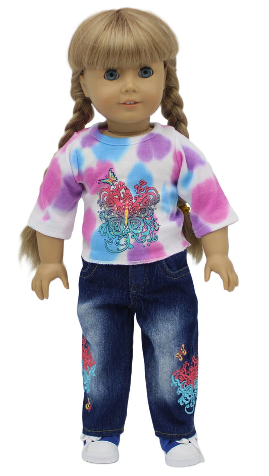 Tie Dye Tee & Jeans