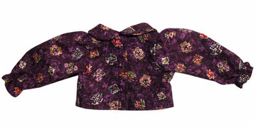 Plum Print Blouse