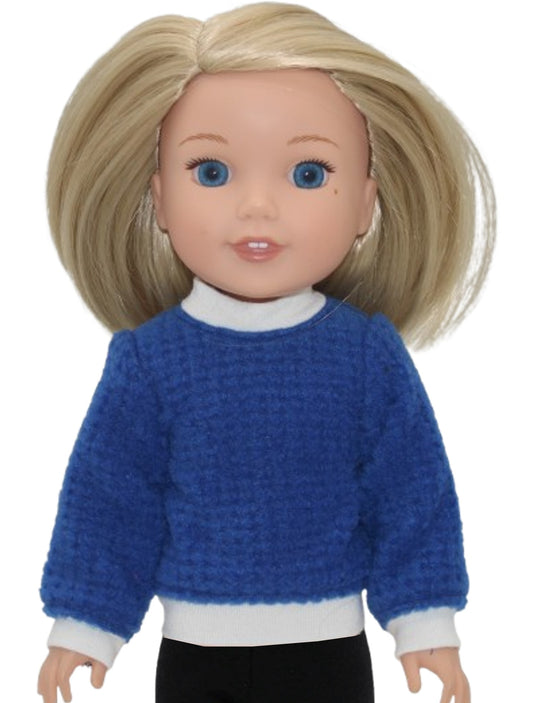 Blue Fleece Sweatshirt