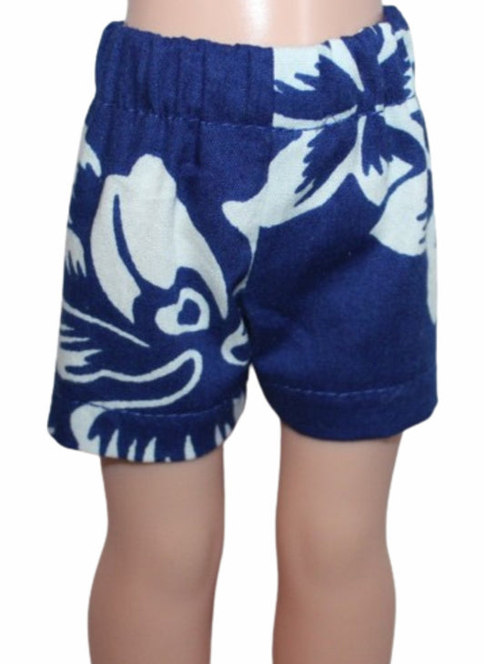 Blue Hawaiian Shorts