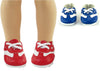 Blue or Red Sporty Sneakers