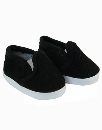 Black Canvas Loafers