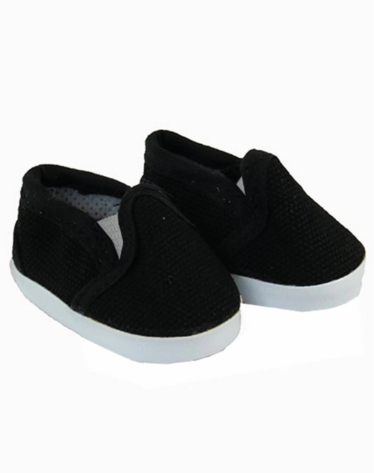 Black Canvas Loafers