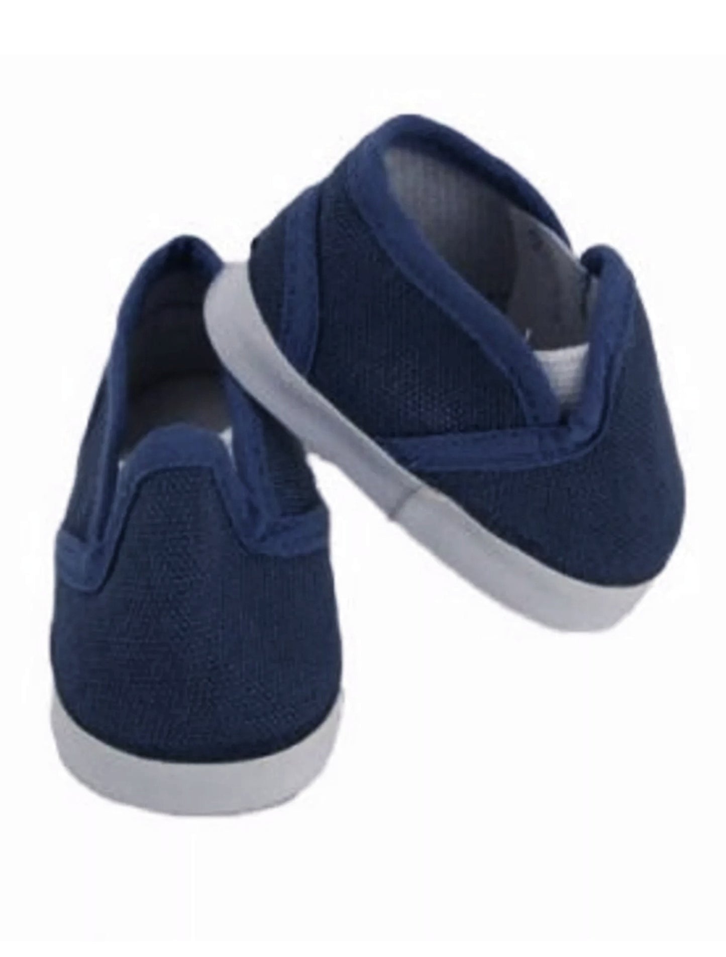 Navy Canvas Loafers