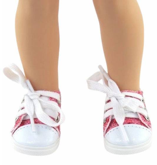 Pink Sequin Sneakers