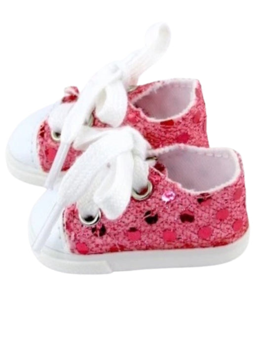 Pink Sequin Sneakers