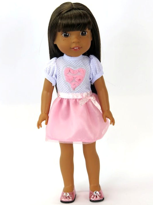 Pink & White Heart Dress