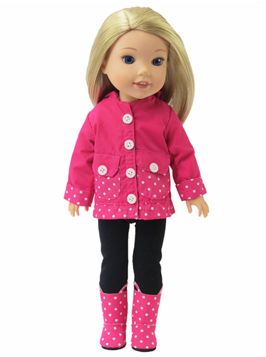 Polka Dot Raincoat Outfit