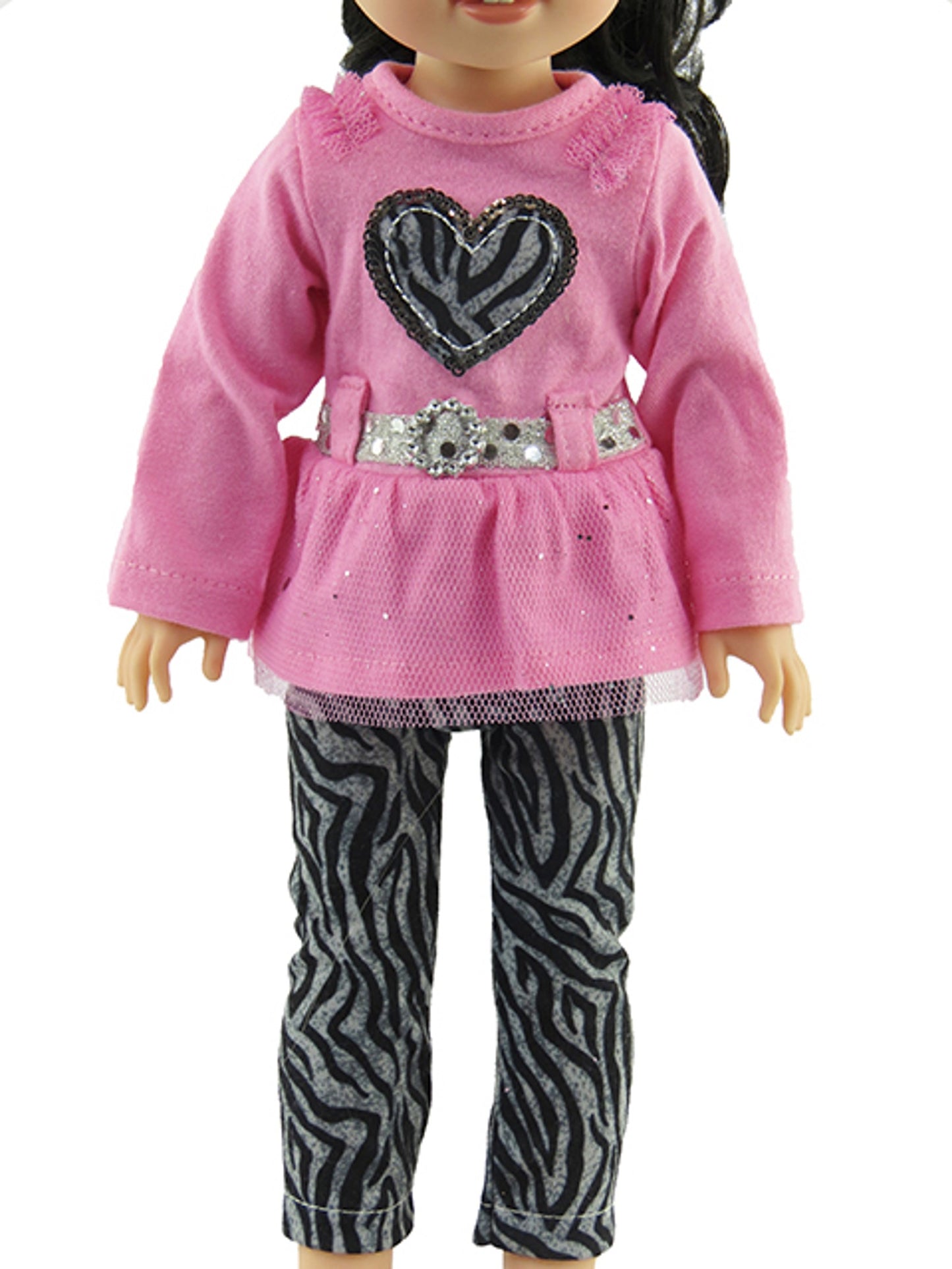 Pink Top & Zebra Leggings