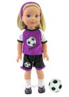 Purple Soccer Set