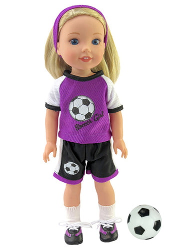 Purple Soccer Set