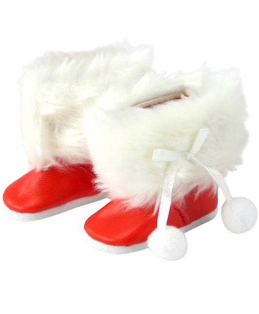 Red Boots with Fur