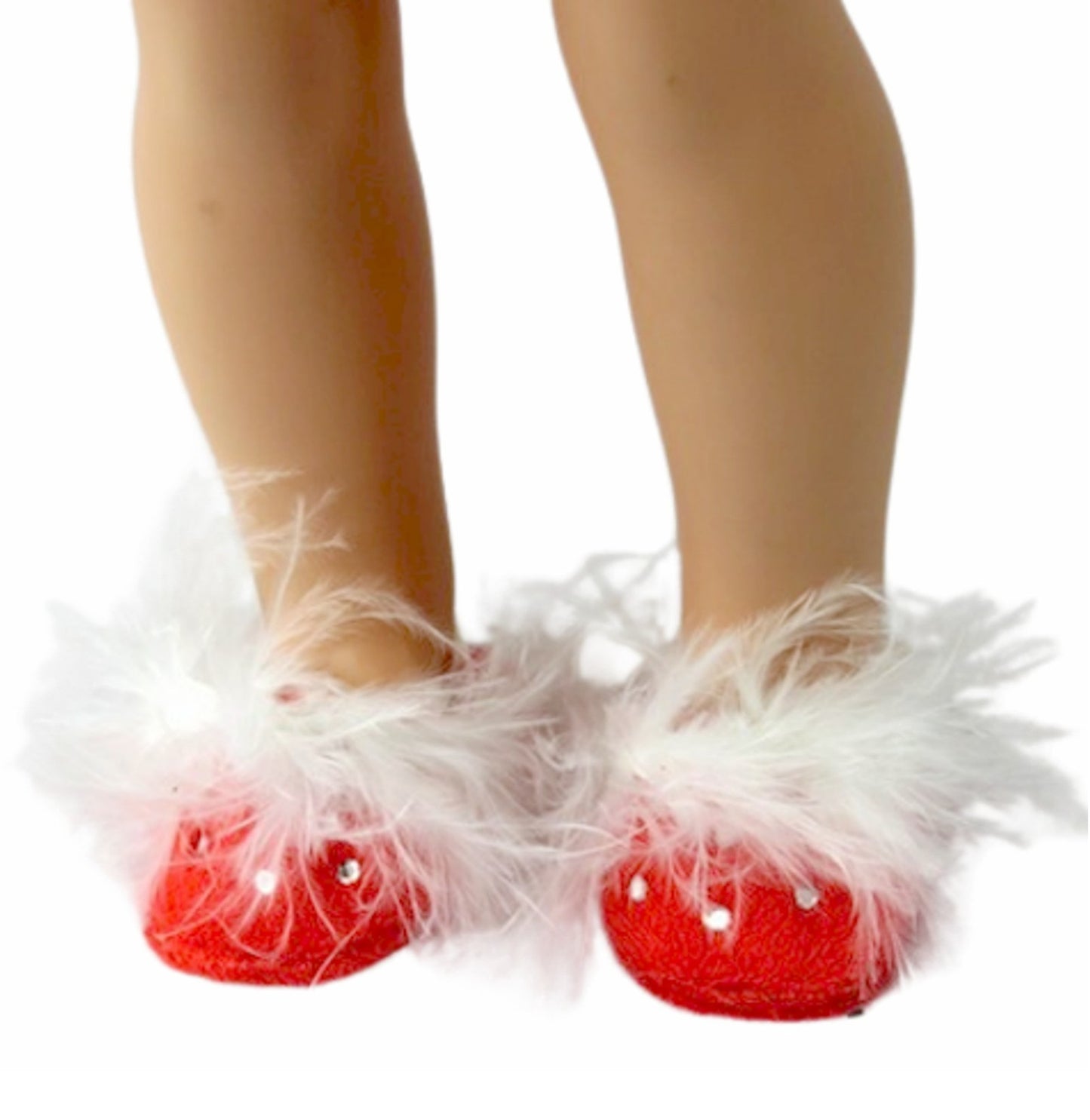 Red Rhinestone Slippers