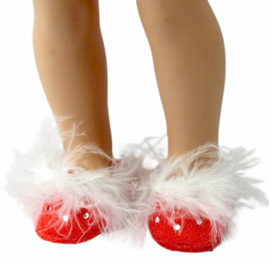 Red Rhinestone Slippers