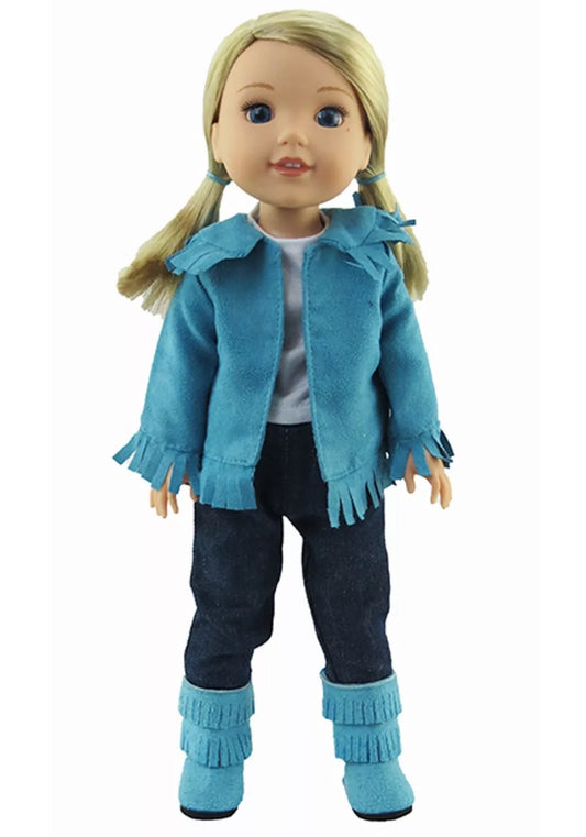 Teal Cowgirl Outfit