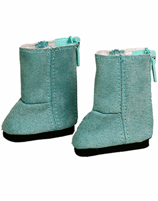 Teal Suede Boots