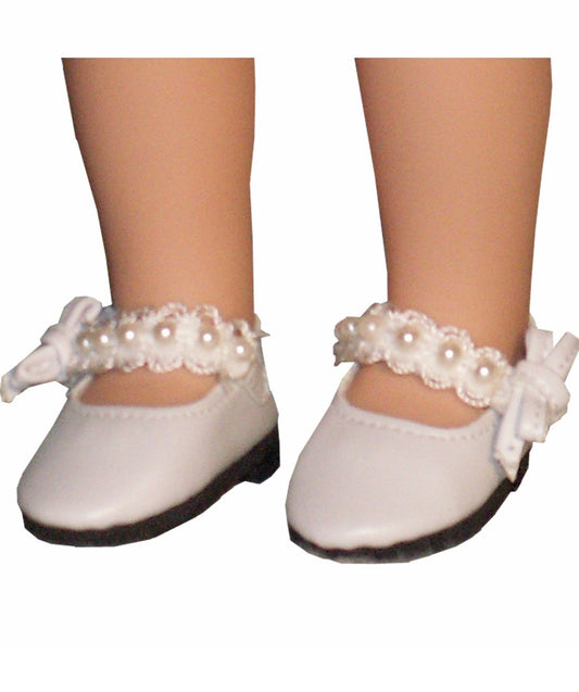 White Pearl Mary Janes