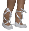 White Hard Soled Ballet Slippers